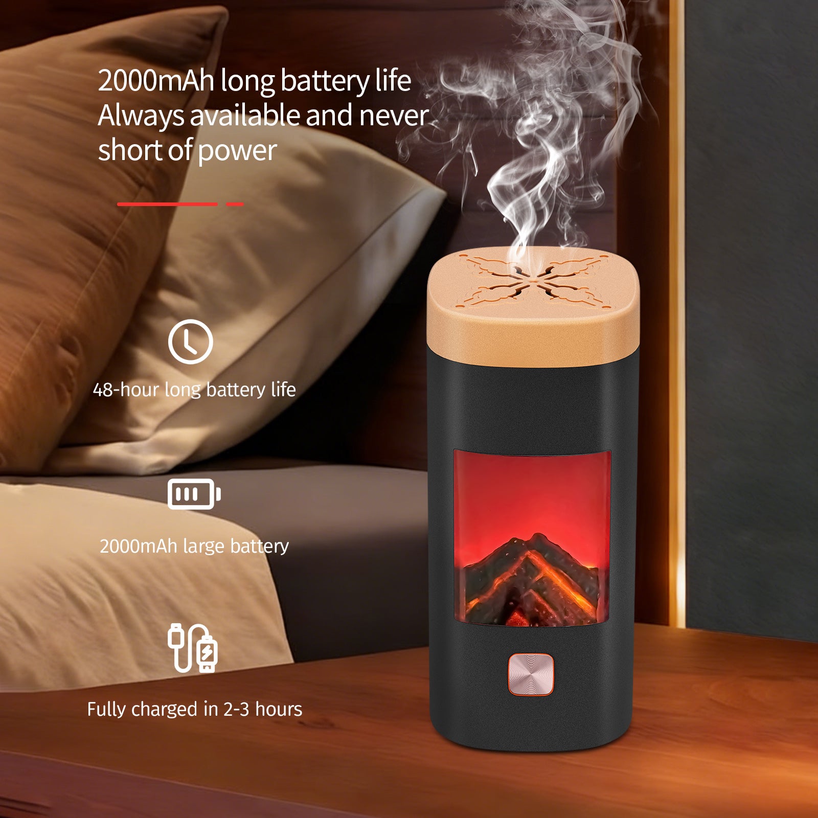 Electric Incense Burner, No Charcoal - مبخرة بخور إلكترونية بدون فحم