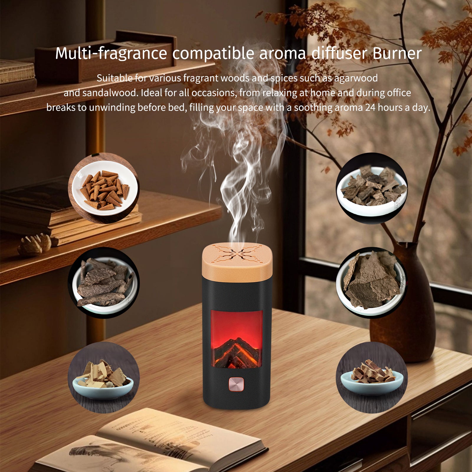 Portable Electric Incense Burner - مبخرة بخور فورية الكترونية قابلة للشحن